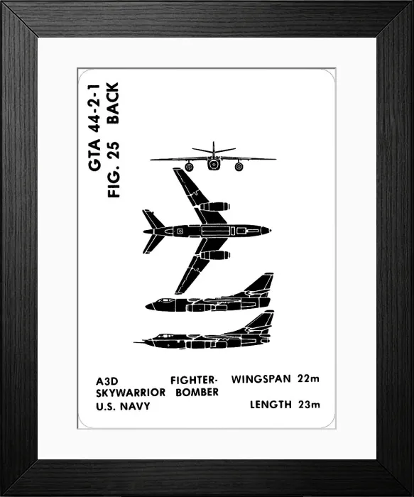 Framed Print : 25 a A3D Skywarrior Framed Print : 25 a A3D Skywarrior