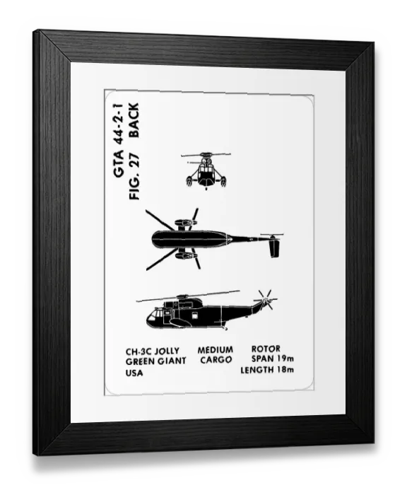 Framed Print : 27a CH-3C Jolly Green Giant - incorrect:- SH-3A Sea King Framed Print : 27a CH-3C Jolly Green Giant - incorrect:- SH-3A Sea King