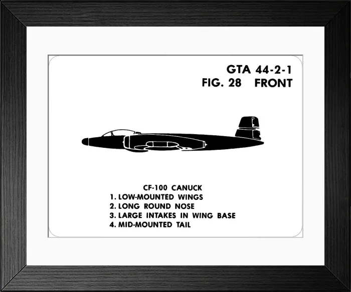 Framed Print : 28 CF-100 Canuck Framed Print : 28 CF-100 Canuck
