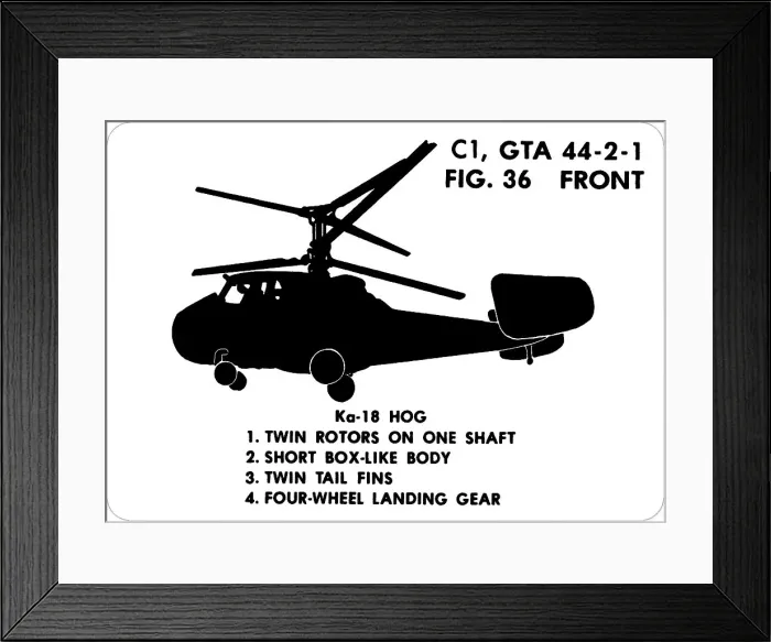 Framed Print : 36 Ka-18 Hog Framed Print : 36 Ka-18 Hog