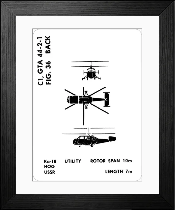 Framed Print : 36 a Ka-18 Hog Framed Print : 36 a Ka-18 Hog