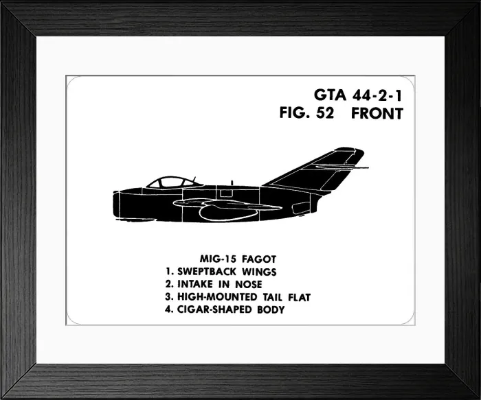 Framed Print : 52 MiG-15 Fagot Framed Print : 52 MiG-15 Fagot