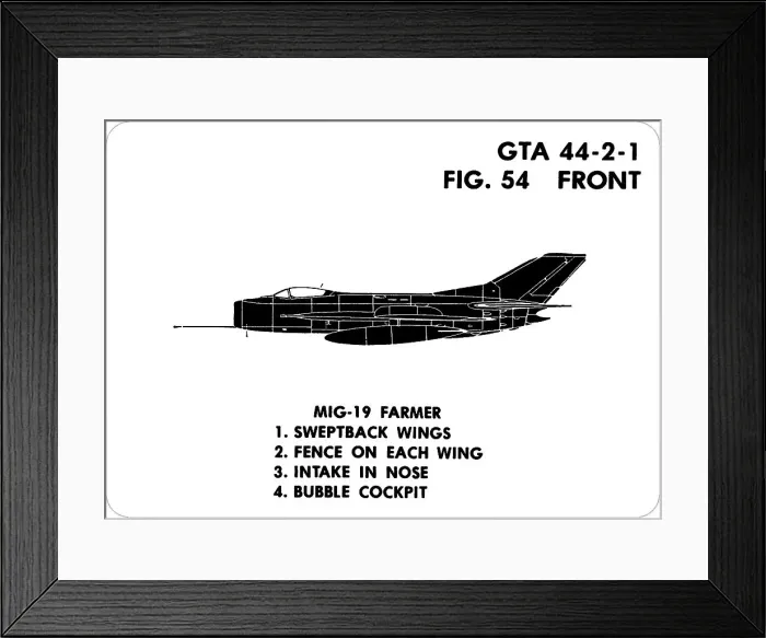 Framed Print : 54 MiG-19 Farmer Framed Print : 54 MiG-19 Farmer