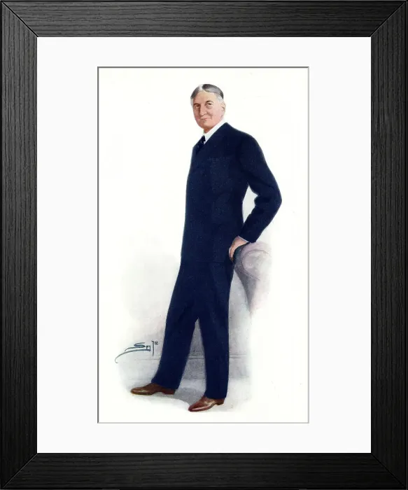 Framed Print : A E W Mason, English author and politician Framed Print : A E W Mason, English author and politician