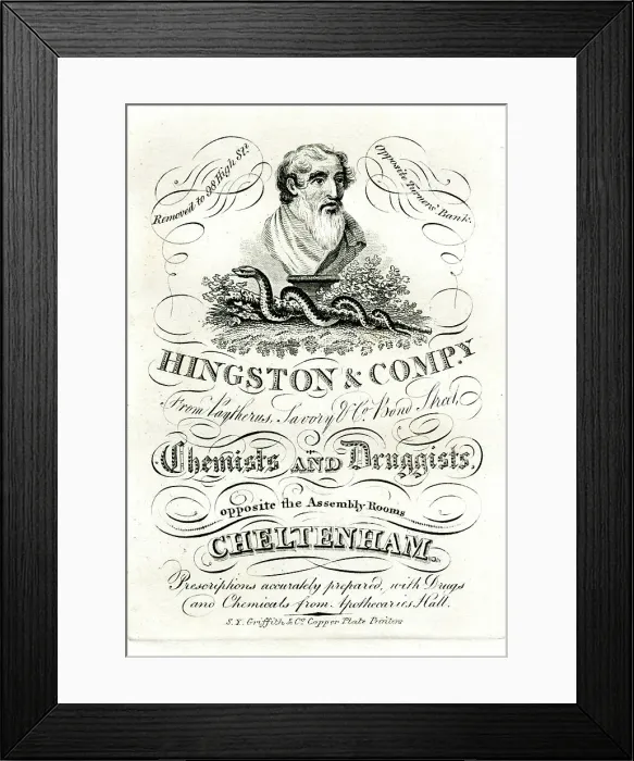 Framed Print : Advert, Hingston & Company, Chemists and Druggists Framed Print : Advert, Hingston & Company, Chemists and Druggists