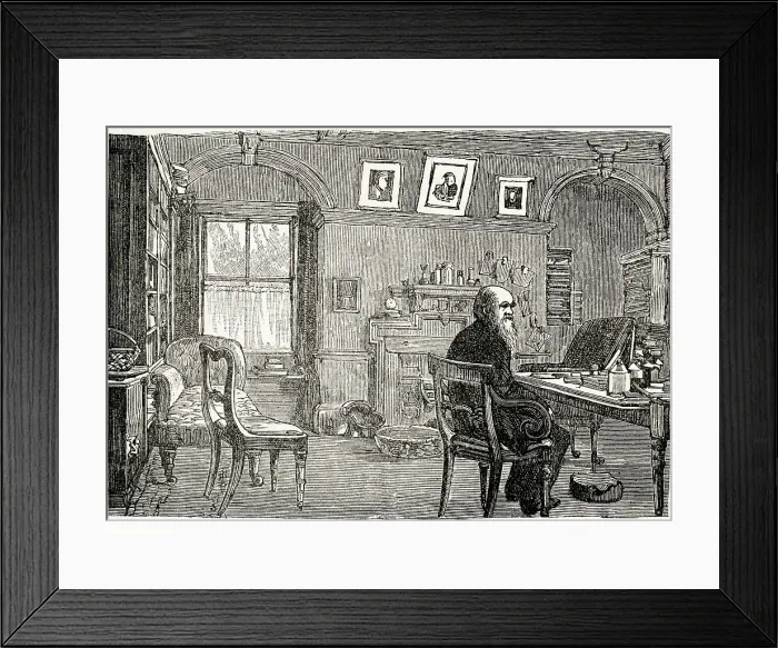 Framed Print : Charles Darwin at home, Down House, Kent Framed Print : Charles Darwin at home, Down House, Kent