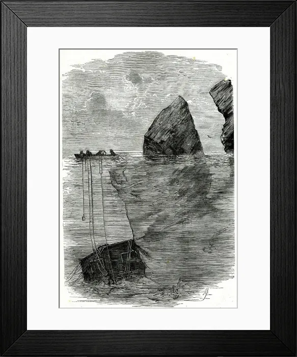 Framed Print : Divers at work on the seabed Framed Print : Divers at work on the seabed