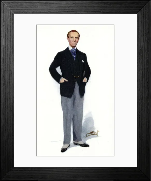Framed Print : John Buchan, Scottish novelist, historian and politician Framed Print : John Buchan, Scottish novelist, historian and politician