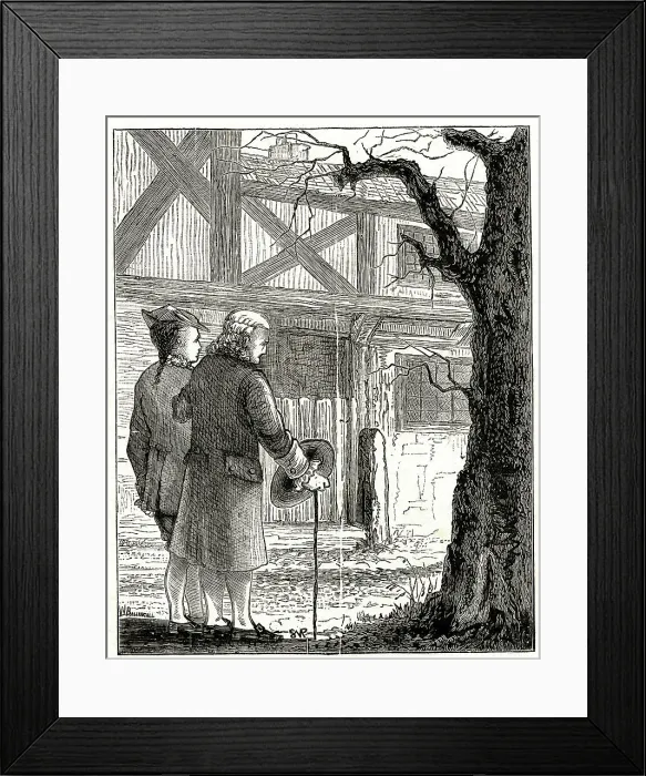 Framed Print : Robert Raikes, Joseph Lancaster visit first Sunday School Framed Print : Robert Raikes, Joseph Lancaster visit first Sunday School