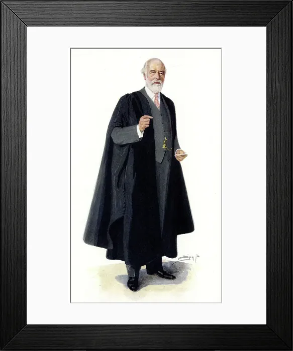 Framed Print : Sir Oliver Lodge, British physicist and writer Framed Print : Sir Oliver Lodge, British physicist and writer