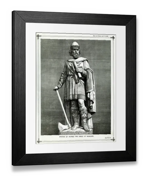 Framed Print : Statue of Alfred the Great, Wantage, Oxfordshire Framed Print : Statue of Alfred the Great, Wantage, Oxfordshire