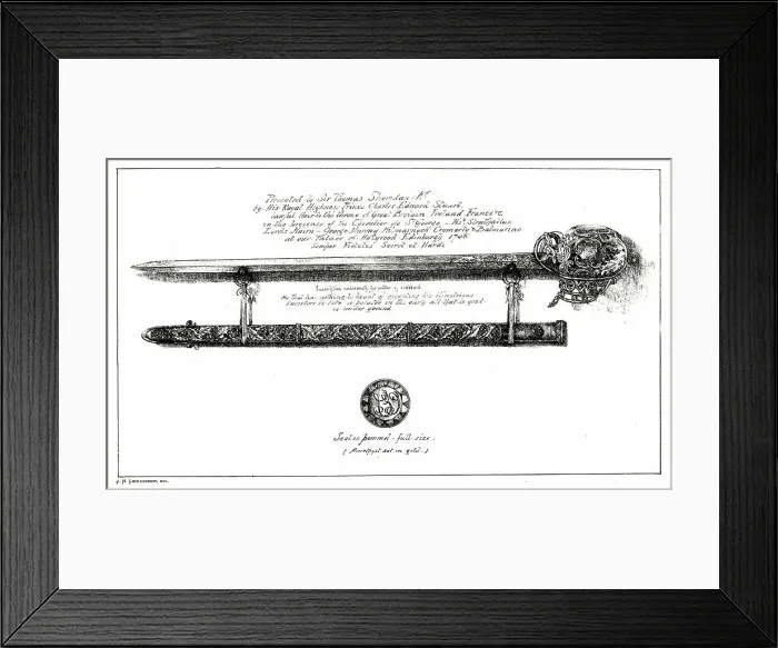 Framed Print : Charles Edward Stuart's sword Framed Print : Charles Edward Stuart's sword