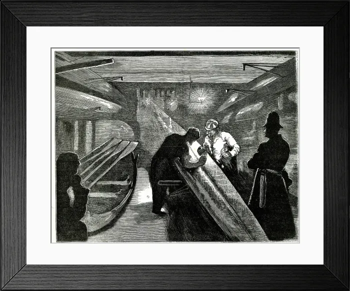 Framed Print : Night before the University Boat Race Framed Print : Night before the University Boat Race