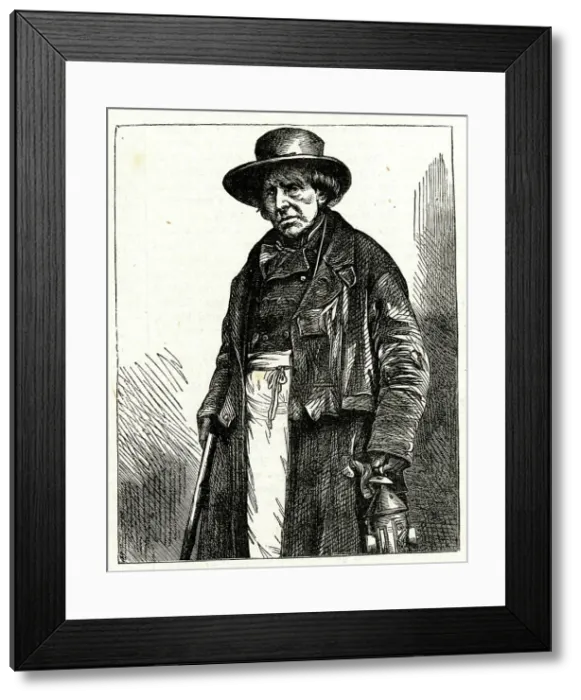 Framed Print : William Anthony, the last of the London night watchmen Framed Print : William Anthony, the last of the London night watchmen