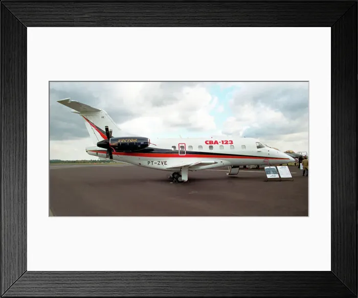 Framed Print : Embraer-FMA CBA-123 Vector PT-ZVE Framed Print : Embraer-FMA CBA-123 Vector PT-ZVE