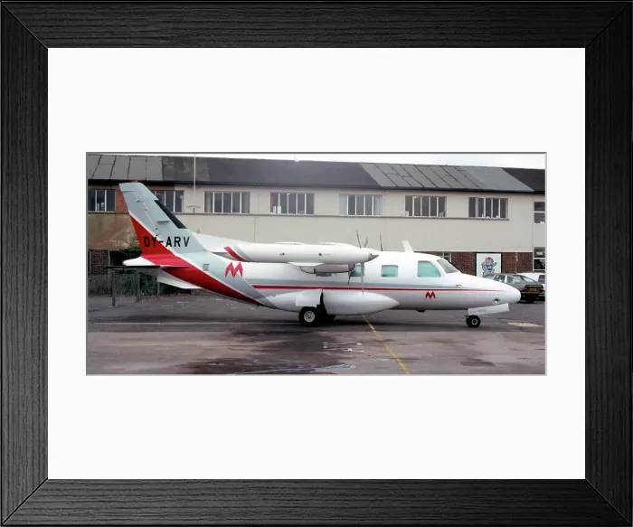 Framed Print : Mitsubishi MU-2B-35 OY-ARV Framed Print : Mitsubishi MU-2B-35 OY-ARV