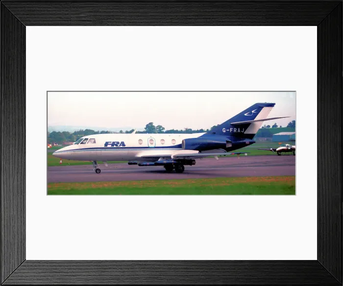 Framed Print : Dassault Falcon 20EW G-FRAJ Framed Print : Dassault Falcon 20EW G-FRAJ