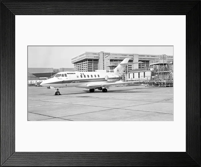 Framed Print : Hawker Siddeley HS-125-600B 5N-ANG Framed Print : Hawker Siddeley HS-125-600B 5N-ANG
