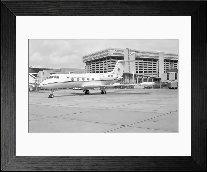 Framed Print : Grumman G-1159 Gulfstream II 5X-UPF