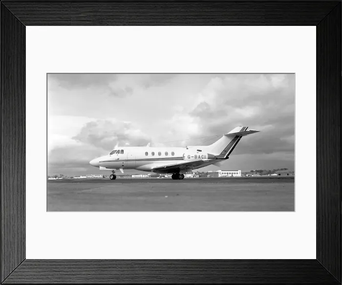Framed Print : Hawker Siddeley HS-125-400A G-BACI Framed Print : Hawker Siddeley HS-125-400A G-BACI