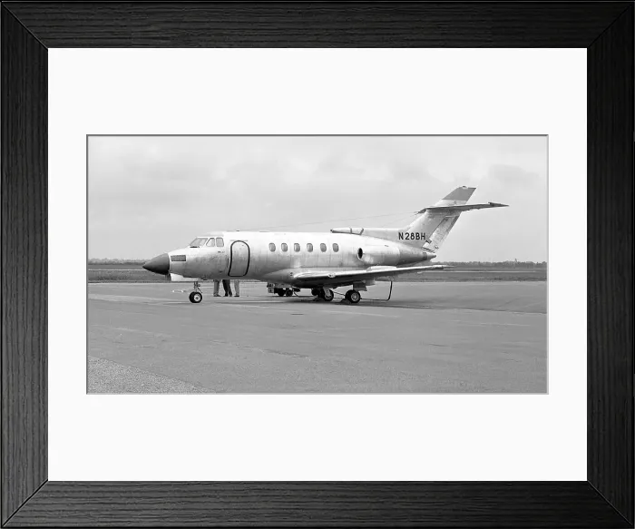 Framed Print : Hawker Siddeley 125-600A N28BH Framed Print : Hawker Siddeley 125-600A N28BH