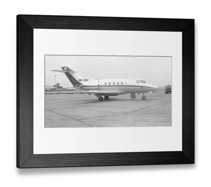 Framed Print : Hawker Siddeley HS-125-403B HB-VBZ Framed Print : Hawker Siddeley HS-125-403B HB-VBZ
