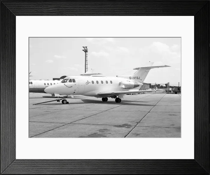 Framed Print : Hawker Siddeley HS-125-403B G-AYOJ Framed Print : Hawker Siddeley HS-125-403B G-AYOJ