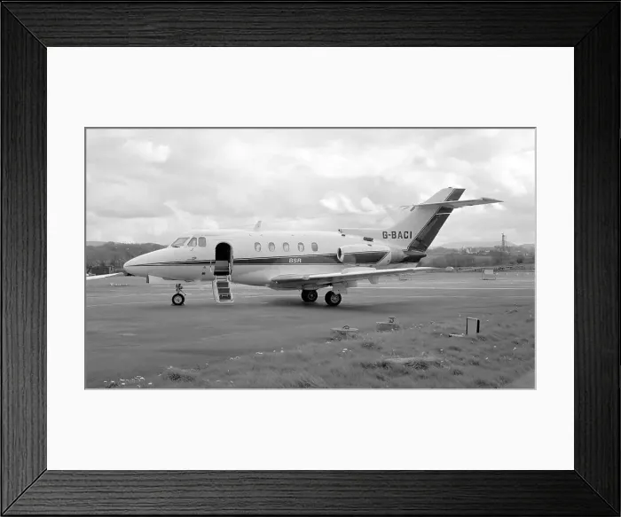 Framed Print : Hawker Siddeley HS-125-400A G-BACI Framed Print : Hawker Siddeley HS-125-400A G-BACI