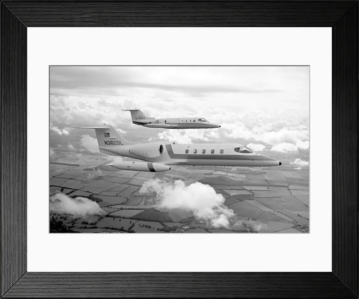 Framed Print : Gates Learjet 36 N362GL and Gates Learjet 25B G-BBEE Framed Print : Gates Learjet 36 N362GL and Gates Learjet 25B G-BBEE