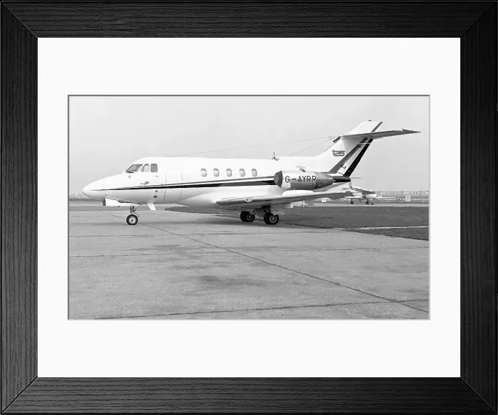 Framed Print : Hawker Siddeley HS-125-403B G-AYRR Framed Print : Hawker Siddeley HS-125-403B G-AYRR