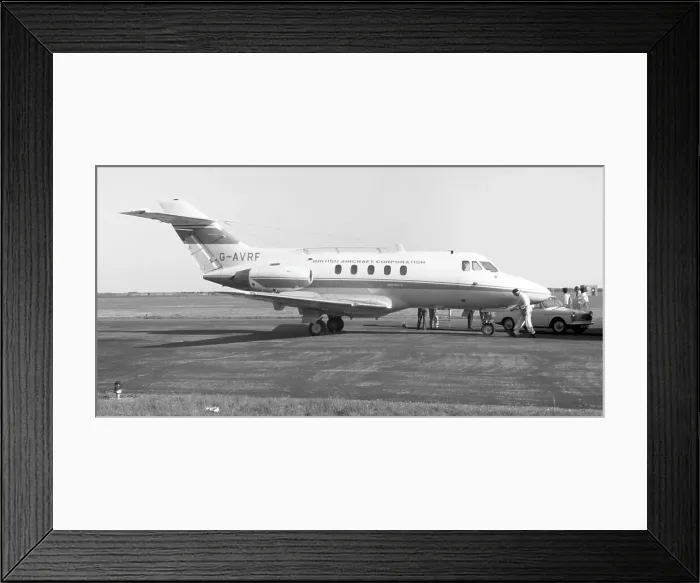 Framed Print : Hawker Siddeley HS-125-3B G-AVRF Framed Print : Hawker Siddeley HS-125-3B G-AVRF