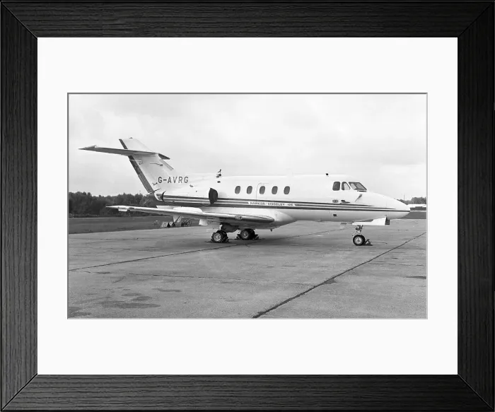 Framed Print : Hawker Siddeley HS-125-3B G-AVRG Framed Print : Hawker Siddeley HS-125-3B G-AVRG