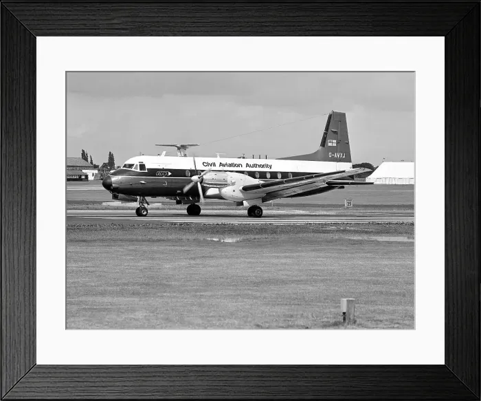 Framed Print : Hawker Siddeley HS. 748 Series 2A G-AVXJ Framed Print : Hawker Siddeley HS. 748 Series 2A G-AVXJ