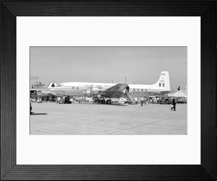 Framed Print : Douglas DC-6BB I-DIMI Framed Print : Douglas DC-6BB I-DIMI
