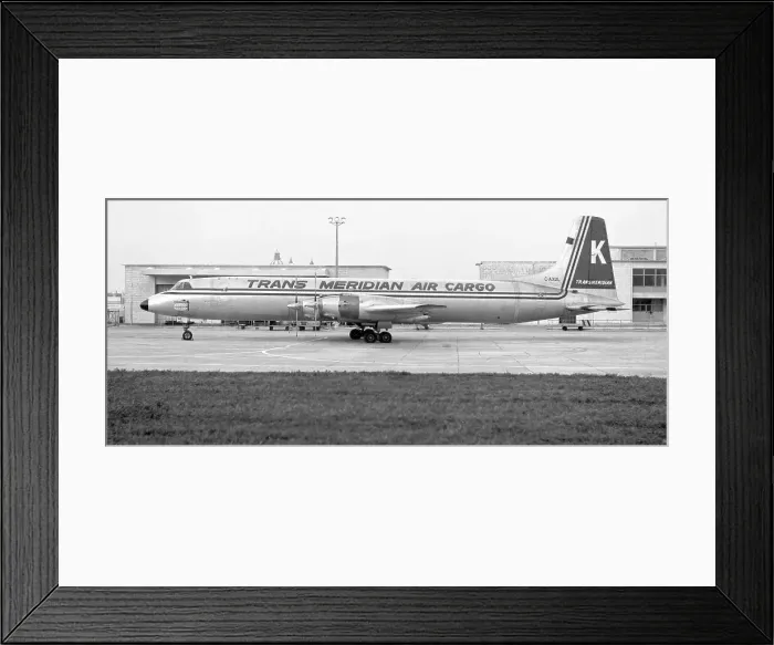 Framed Print : Canadair CL-44D G-AXUL Framed Print : Canadair CL-44D G-AXUL