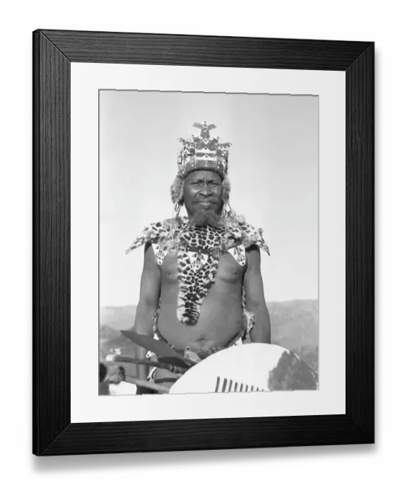 Framed Print : Zulu village: with villagers Framed Print : Zulu village: with villagers