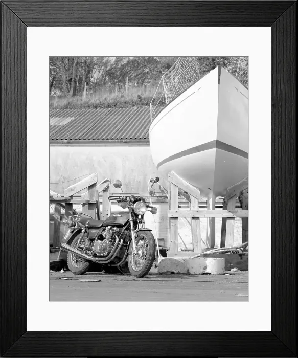 Framed Print : Kawasaki Z 650 motorcycle Framed Print : Kawasaki Z 650 motorcycle