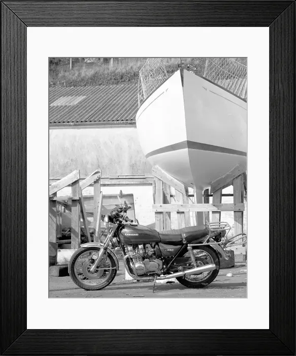Framed Print : Kawasaki Z 650 motorcycle Framed Print : Kawasaki Z 650 motorcycle