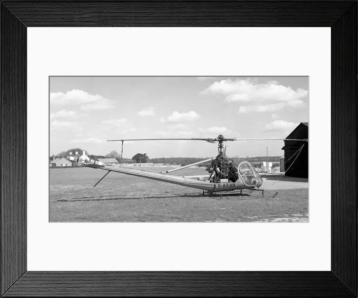 Framed Print : Hiller UH-12B G-ASVH Framed Print : Hiller UH-12B G-ASVH
