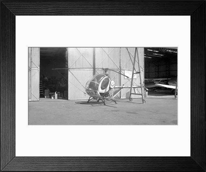 Framed Print : Hughes 269C G-AZEJ Framed Print : Hughes 269C G-AZEJ
