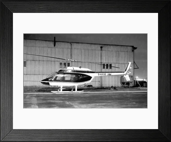 Framed Print : Bell 206A JetRanger G-AXXD Framed Print : Bell 206A JetRanger G-AXXD