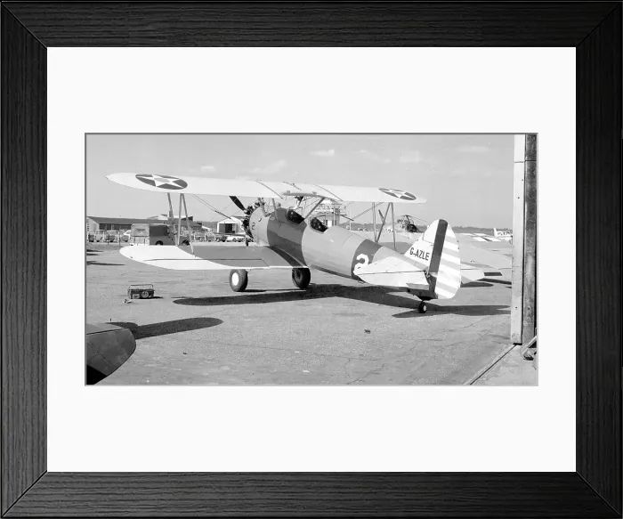 Framed Print : Boeing-Stearman N2S-5 Kaydet G-AZLE Framed Print : Boeing-Stearman N2S-5 Kaydet G-AZLE