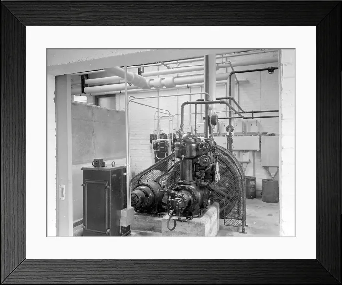 Framed Print : Milk Production in the 1960s: Milk pump Framed Print : Milk Production in the 1960s: Milk pump