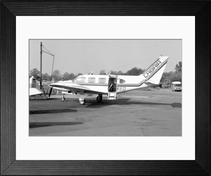 Framed Print : Piper PA-31 Navajo G-AWED Framed Print : Piper PA-31 Navajo G-AWED