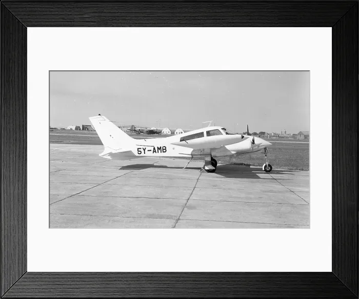 Framed Print : Cessna 310Q 5Y-AHB