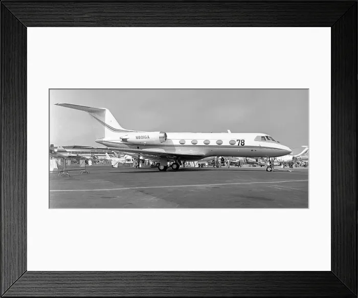 Framed Print : Grumman G-1159 Gulfstream II N801GA Framed Print : Grumman G-1159 Gulfstream II N801GA