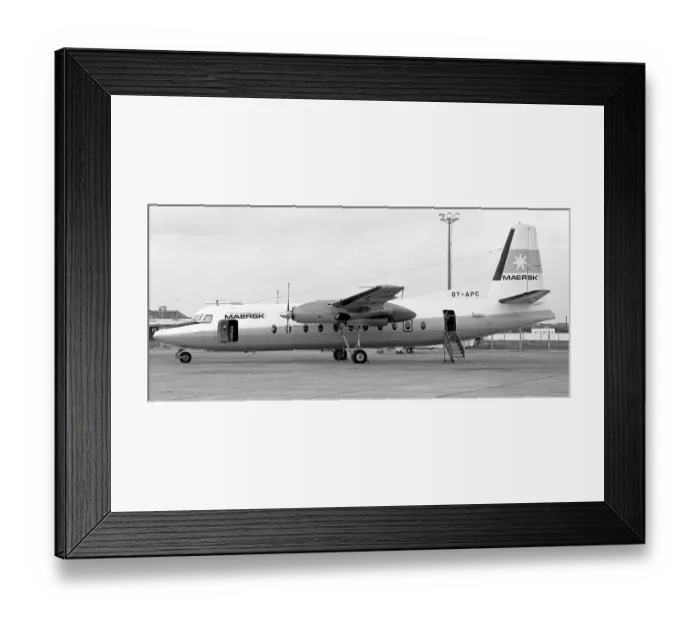 Framed Print : Fokker F27-500 Friendship OY-APC Framed Print : Fokker F27-500 Friendship OY-APC