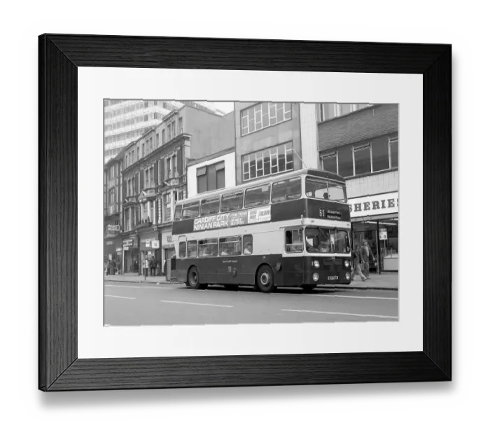Framed Print : City of Cardiff Transport double-decker number 581 Framed Print : City of Cardiff Transport double-decker number 581