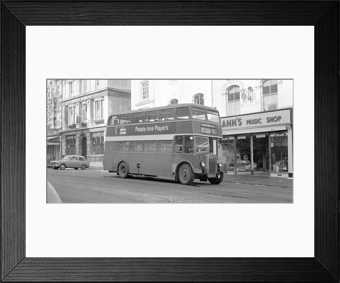 Framed Print : Bristol 1425 double decker bus, regn. WNO483