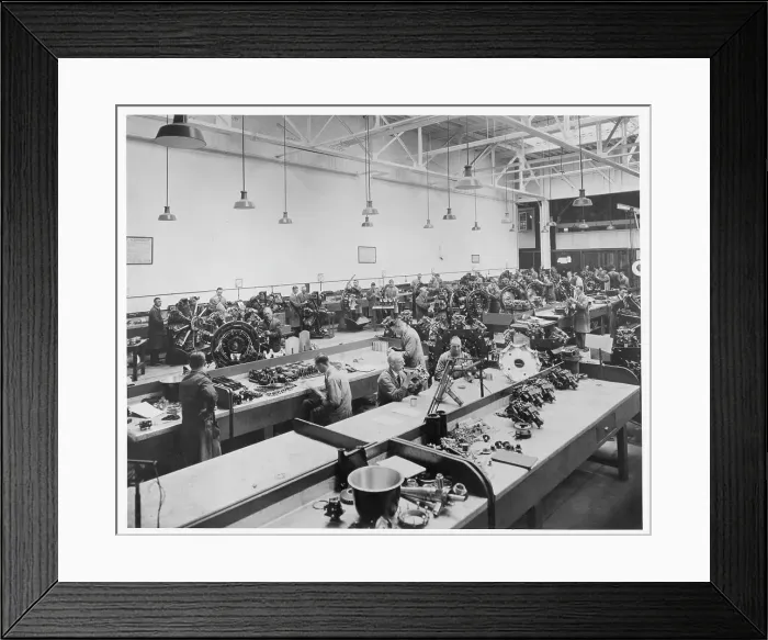 Framed Print : Bristol Mercury, component assembly workshop Framed Print : Bristol Mercury, component assembly workshop